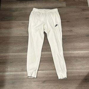 White Nike sweatpants